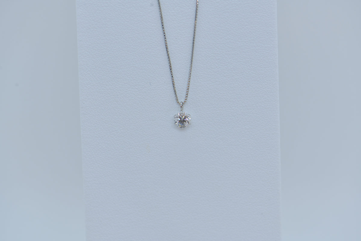 PTダイアモンドプチネックレス PTダイヤモンドプチネックレス 0,3ctup Dカラー SI2 EX,H&C